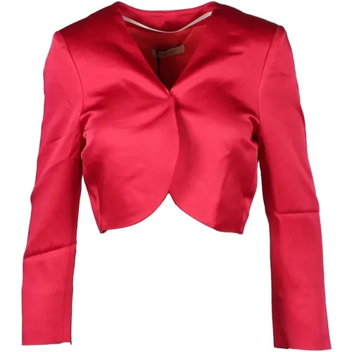 Fuchsia Cropped Sweater for Women , female, Sizes: XS, S, L, 2XS, M, XL - Twinset - Modalova