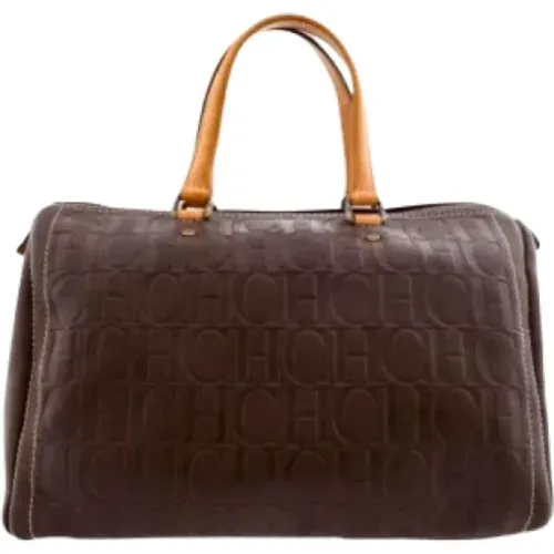 Pre-owned Leather handbags , female, Sizes: ONE SIZE - Carolina Herrera Pre-owned - Modalova