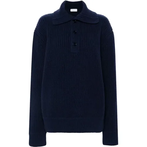 Ribbed Knit Sweater Spread Collar , male, Sizes: M, L, XL - Dries Van Noten - Modalova