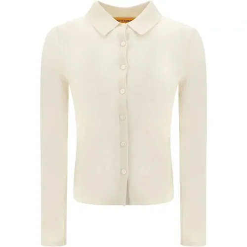 Kaschmir Elle Shirt in Creme , Damen, Größe: M - Guest In Residence - Modalova