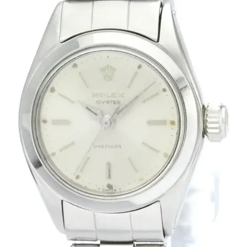 Pre-owned Stainless Steel watches , female, Sizes: ONE SIZE - Rolex Vintage - Modalova