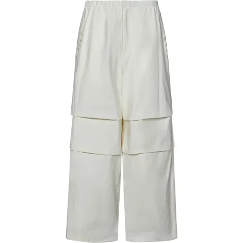 Oversized Cotton Trousers , male, Sizes: S, L - Jil Sander - Modalova