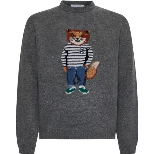 Stilvolle Sweaters Kollektion , Herren, Größe: XL - Maison Kitsuné - Modalova