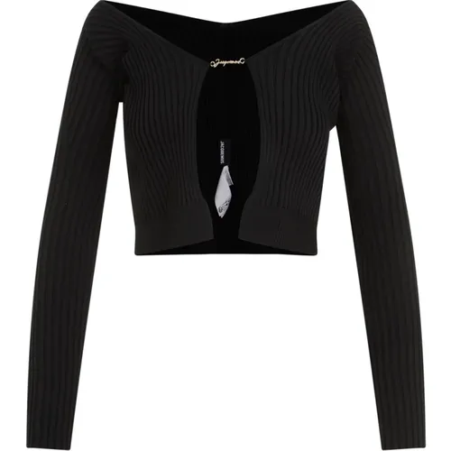 Viscose Cardigan Sweater , female, Sizes: S, XS - Jacquemus - Modalova