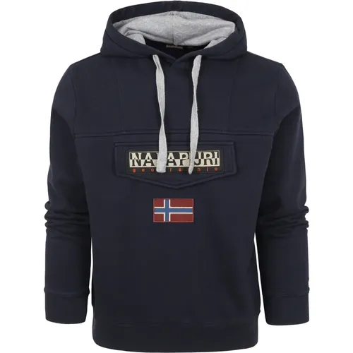 Burgee Pullover Blau , Herren, Größe: 2XS - Napapijri - Modalova