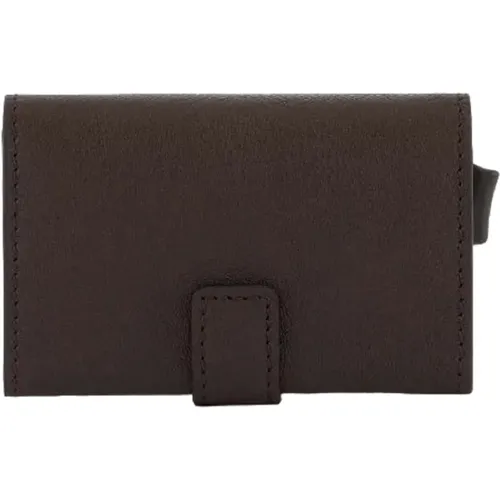 Dark Rfid Credit Card Holder , male, Sizes: ONE SIZE - Piquadro - Modalova