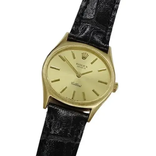 Pre-owned Yellow Gold watches , female, Sizes: ONE SIZE - Rolex Vintage - Modalova