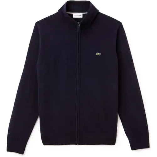 Wool Sweater Zip Closure , male, Sizes: XL, XS, S - Lacoste - Modalova