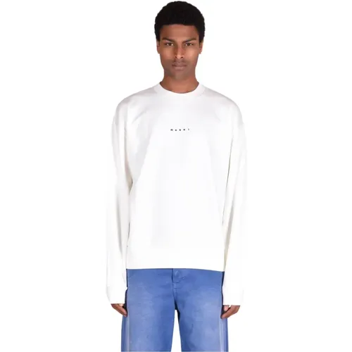 Cotton Sweatshirts for Stylish Comfort , male, Sizes: L, M - Marni - Modalova