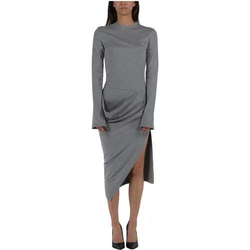 Asymmetric Draped Dress , female, Sizes: XS, S - JW Anderson - Modalova
