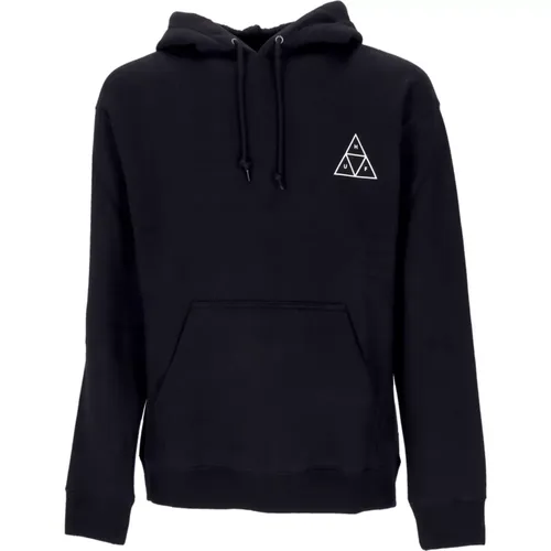 Schwarzer Hoodie mit Kängurutasche - HUF - Modalova