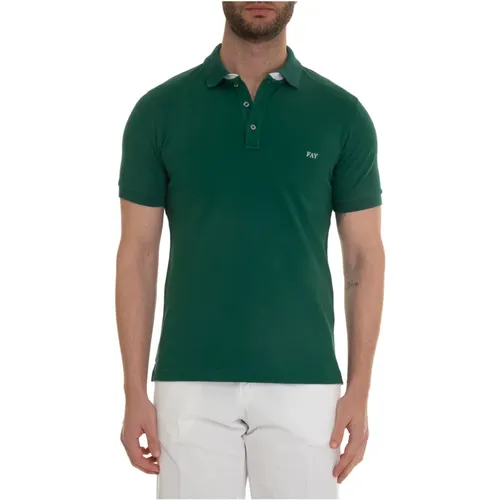 Short-sleeved polo shirt , male, Sizes: S - Fay - Modalova