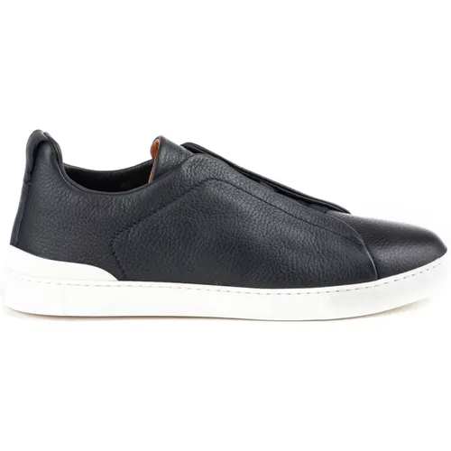 Triple Stitch Low Top Sneakers , male, Sizes: 6 UK, 10 1/2 UK, 6 1/2 UK, 9 UK, 7 UK, 10 UK, 8 UK, 5 1/2 UK, 11 UK - Ermenegildo Zegna - Modalova