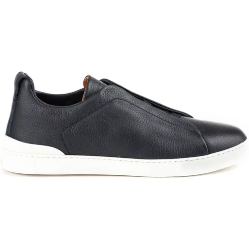 Triple Stitch Low Top Sneakers , male, Sizes: 6 UK, 11 1/2 UK, 10 1/2 UK, 9 1/2 UK, 12 UK, 6 1/2 UK, 7 1/2 UK, 9 UK, 7 UK, 10 UK, 8 UK, 8 1/2 UK, 5 1/ - Ermenegildo Zegna - Modalova