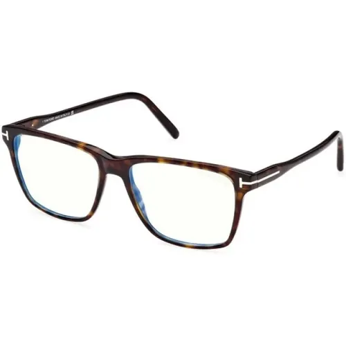 Stilvolle Havana Herrenbrille , Herren, Größe: 56 MM - Tom Ford - Modalova