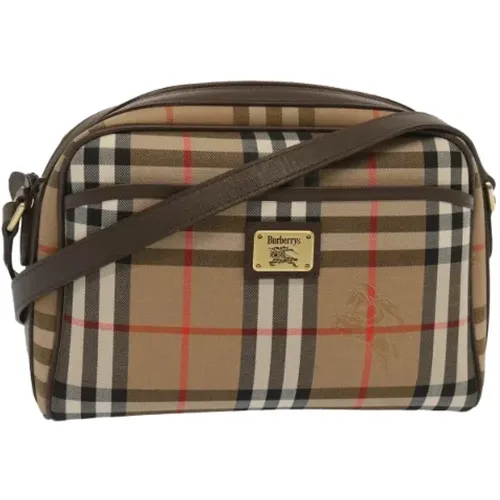 Pre-owned Canvas shoulder-bags , female, Sizes: ONE SIZE - Burberry Vintage - Modalova