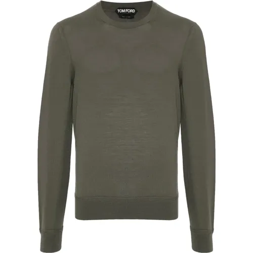 Wool Crew Neck Knitwear , male, Sizes: 3XL, XL, L, 2XL - Tom Ford - Modalova