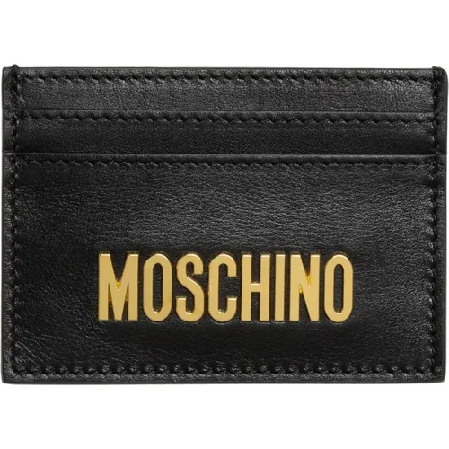 Credit card holder , male, Sizes: ONE SIZE - Moschino - Modalova