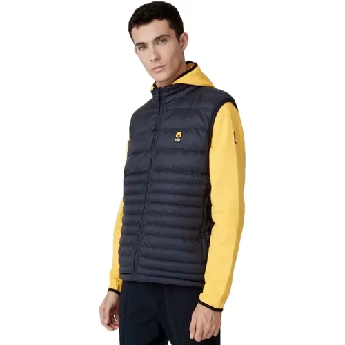 Blaue Nylonjacke mit Lycra-Details , Herren, Größe: L - Ciesse Piumini - Modalova