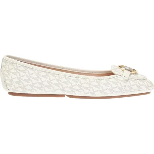 Lillie Moc Vanilla Lace-Up Shoes , female, Sizes: 6 1/2 UK, 8 UK, 4 UK, 3 1/2 UK, 6 UK, 4 1/2 UK, 3 UK, 5 1/2 UK, 7 UK - Michael Kors - Modalova