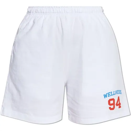 Baumwollshorts , unisex, Größe: S - Sporty & Rich - Modalova