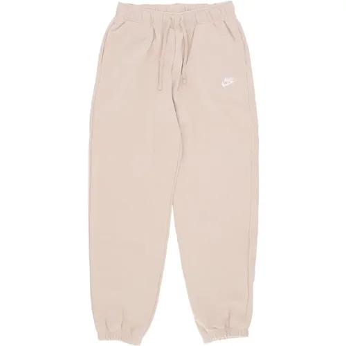 Fleece Tracksuit Pants Mid-rise Oversized , female, Sizes: L, M - Nike - Modalova