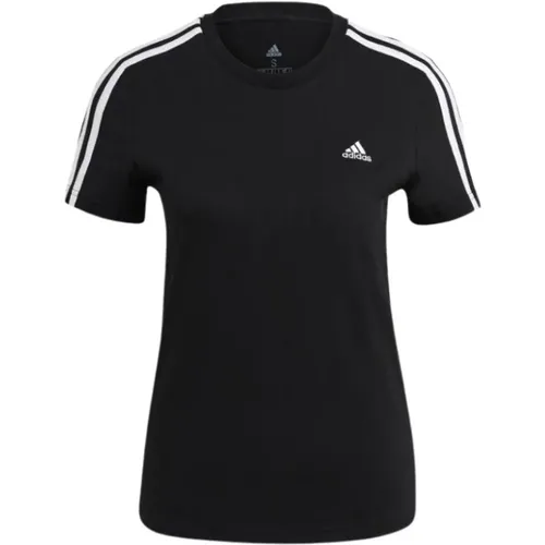 Klassisches T-Shirt , Damen, Größe: M - Adidas - Modalova