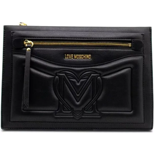 Polyurethane Clutch , female, Sizes: ONE SIZE - Moschino - Modalova