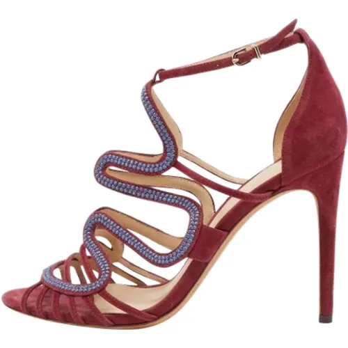 Pre-owned Suede sandals , female, Sizes: 5 UK - Alexandre Birman Pre-owned - Modalova
