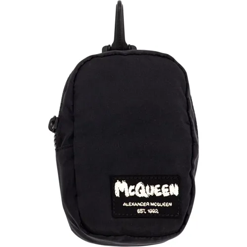 Zipper Backpack with Text Print , male, Sizes: ONE SIZE - alexander mcqueen - Modalova