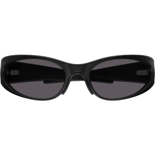 Schwarze Aluminium-Sonnenbrille mit Super 7 Spiegelgläsern , Herren, Größe: ONE Size - Balenciaga - Modalova