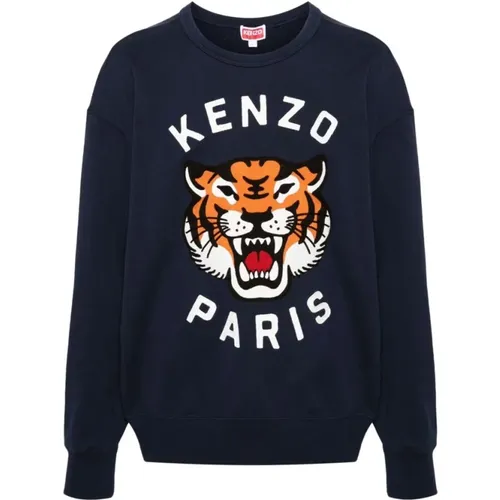 Sweatshirt mit gesticktem Tiger Head Motiv , Herren, Größe: 3XL - Kenzo - Modalova