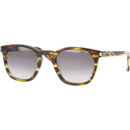 Sonnenbrille in Schildpatt-Optik , unisex, Größe: ONE Size - Saint Laurent - Modalova