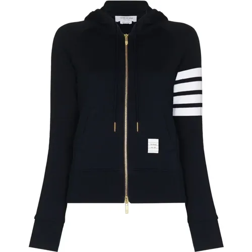 Bar stripe hoodie , female, Sizes: XS, 2XS - Thom Browne - Modalova