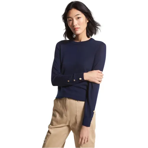 Essential Merino Wool Sweater with Nautical Touch , female, Sizes: M, XS - Michael Kors - Modalova