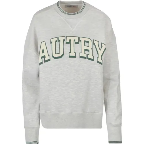 Baumwoll-Sweatshirt mit gerippten Details - Autry - Modalova