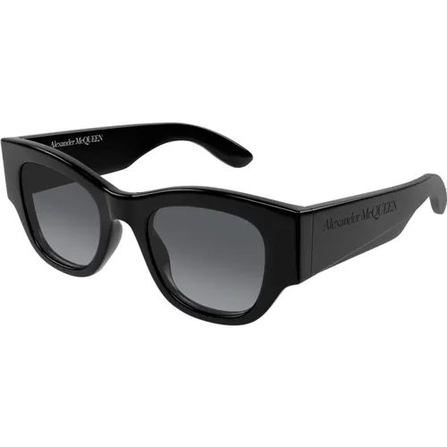 Black/Grey Shaded Sunglasses,AM0420S Sunglasses - alexander mcqueen - Modalova
