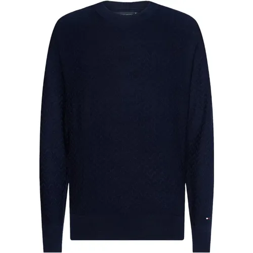 Sweaters , male, Sizes: S, XL, 2XL, 3XL, L, M - Tommy Hilfiger - Modalova