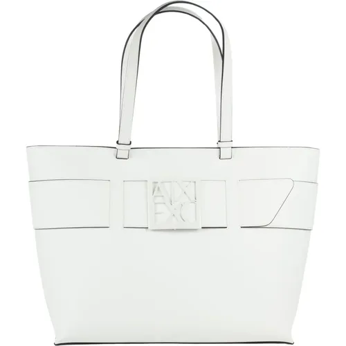Essential Shopper Bag Medium , female, Sizes: ONE SIZE - Armani Exchange - Modalova
