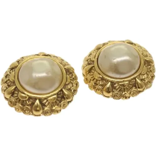 Pre-owned Metal earrings , female, Sizes: ONE SIZE - Chanel Vintage - Modalova