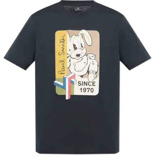 T-Shirt mit Druck , Herren, Größe: 2XL - PS By Paul Smith - Modalova