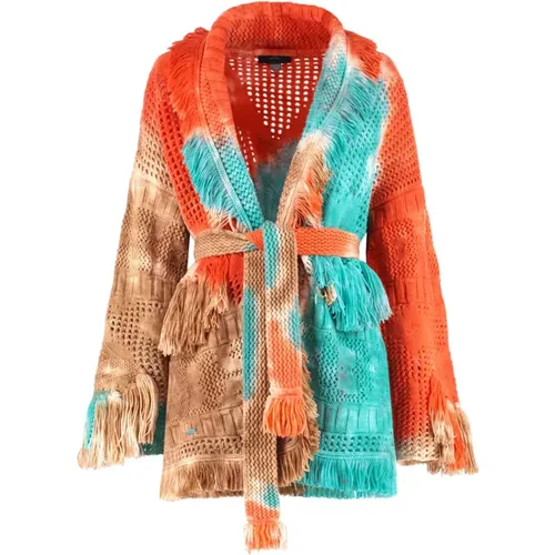 Dreaming Fringe Cardigan , female, Sizes: S - Alanui - Modalova