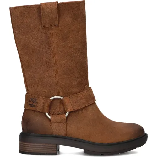 Hohe Ziehen Wildleder Braun Stiefel - Timberland - Modalova