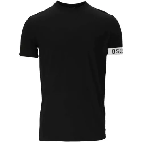 Icon Band T-shirt , Herren, Größe: M - Dsquared2 - Modalova