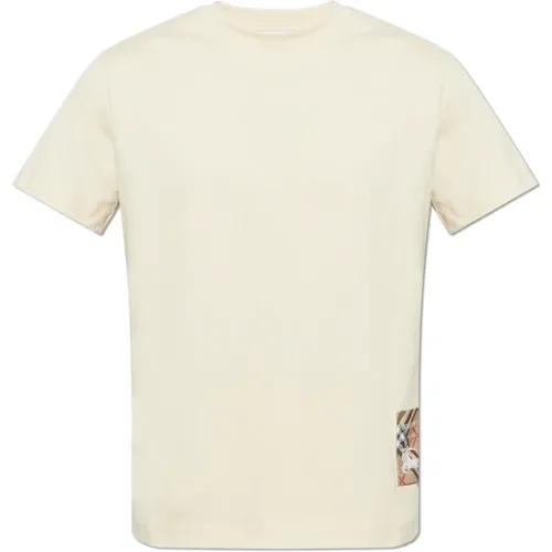 T-shirt with logo , male, Sizes: M, XL, L, S - Burberry - Modalova