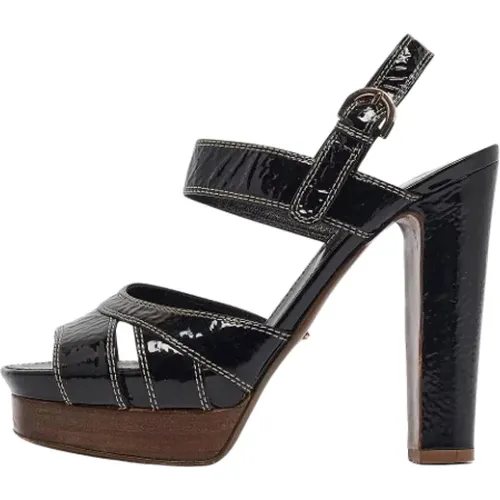 Pre-owned Leather sandals , female, Sizes: 4 1/2 UK - Sergio Rossi Pre-owned - Modalova