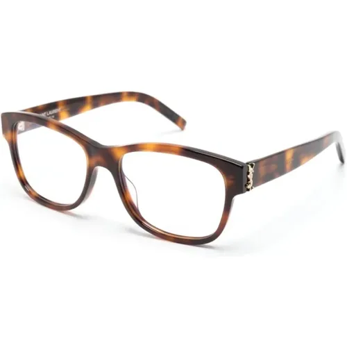 Braun/Havanna Optische Brille , Damen, Größe: 55 MM - Saint Laurent - Modalova