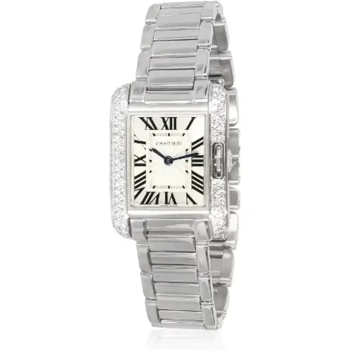 Pre-owned White Gold watches , female, Sizes: ONE SIZE - Cartier Vintage - Modalova