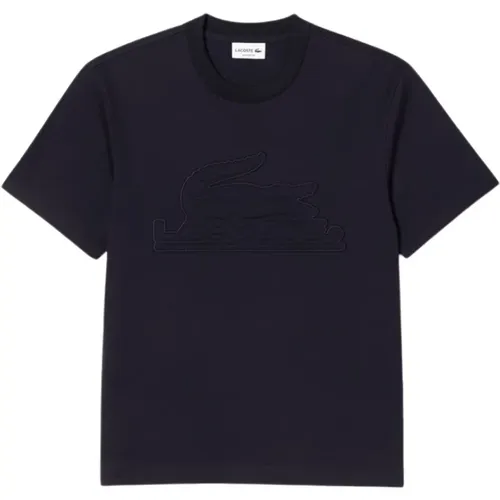 Baumwoll T-Shirt , Herren, Größe: L - Lacoste - Modalova