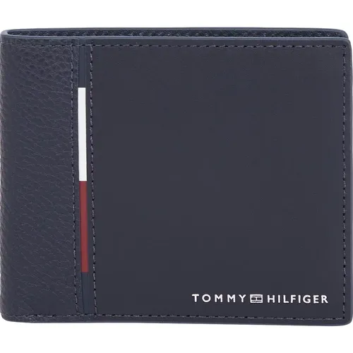 Leather Bifold Wallet Compact Style , male, Sizes: ONE SIZE - Tommy Jeans - Modalova